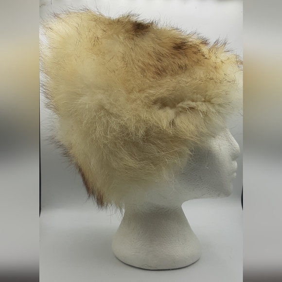 Vintage 1950's Fur Cloche Women's Hat Size Small Satin Lined - Picture 2 of 7